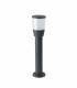 1 Light Outdoor Bollard Light Dark Grey IP44, E27