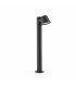 1 Light Outdoor Bollard Light Dark Grey IP44, GU10