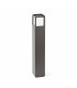 1 Light Outdoor Bollard Light Dark Grey IP54, E27