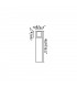 1 Light Outdoor Bollard Light Dark Grey IP54, E27