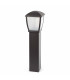 1 Light Outdoor Bollard Light Dark Grey IP44, E27