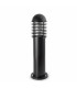 1 Light Outdoor Short Bollard Light Black IP44, E27