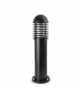 1 Light Outdoor Short Bollard Light Black IP44, E27