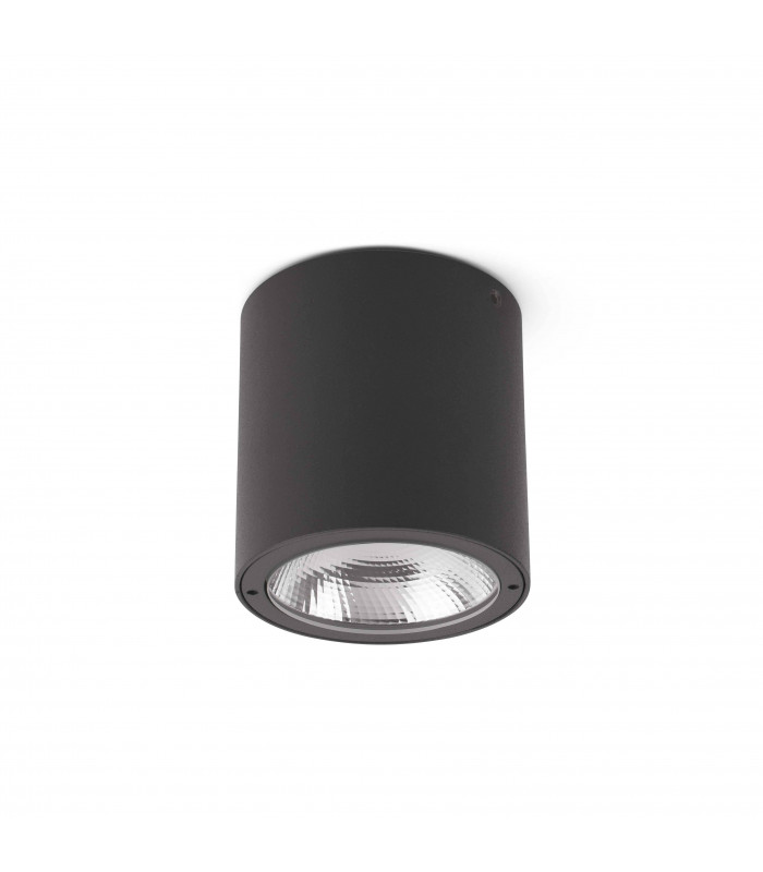 LED Outdoor Surface Mounted Ceiling Light Dark Grey IP54