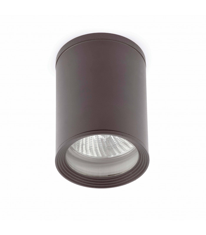 1 Light Outdoor Surface Mounted Ceiling Light Dark Grey IP44