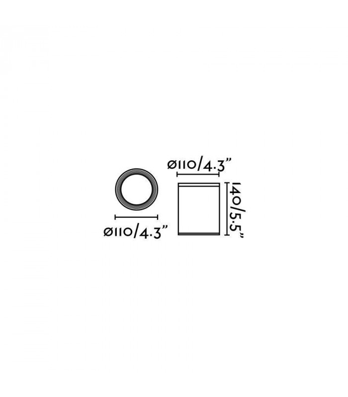 1 Light Outdoor Surface Mounted Ceiling Light Dark Grey IP44