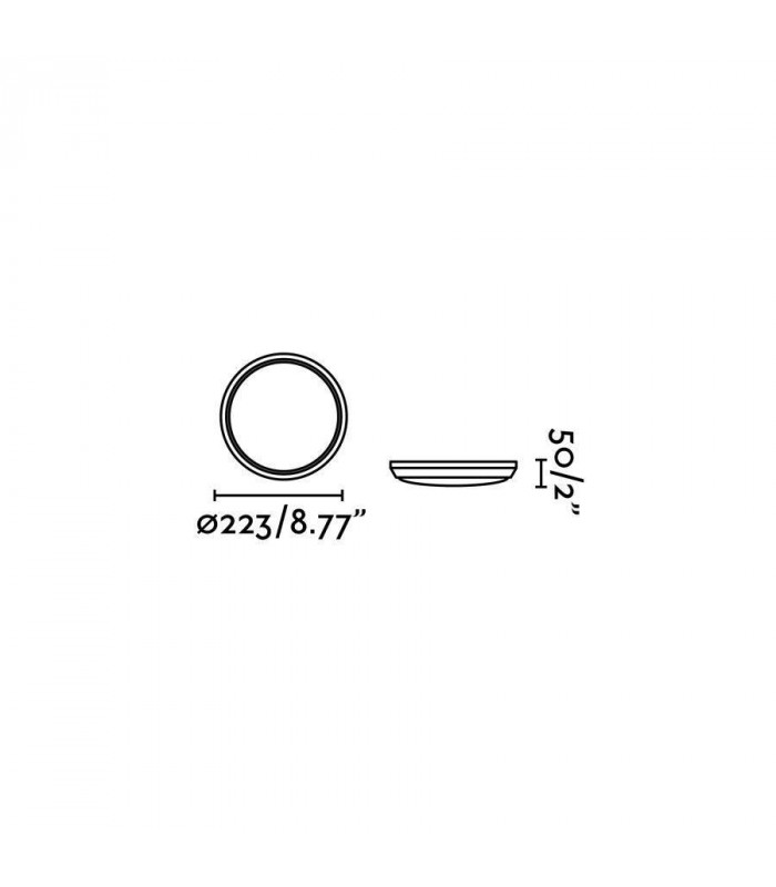 LED Outdoor Ceiling Light White IP54