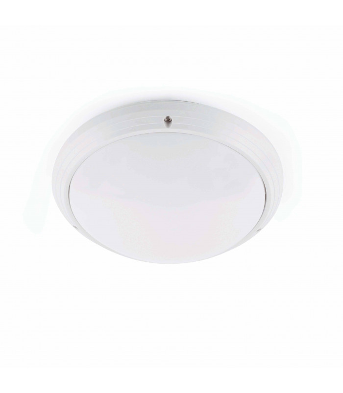 1 Light Outdoor Ceiling Light White IP65, E27