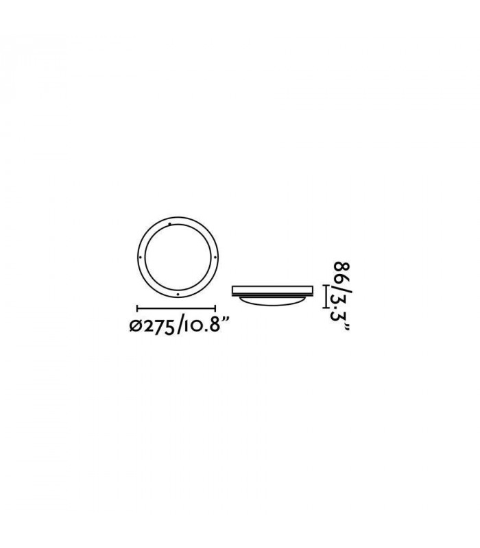 1 Light Outdoor Ceiling Light White, Grey IP54, E27