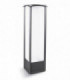 1 Light Outdoor Tall Bollard Light Urban Grey IP44