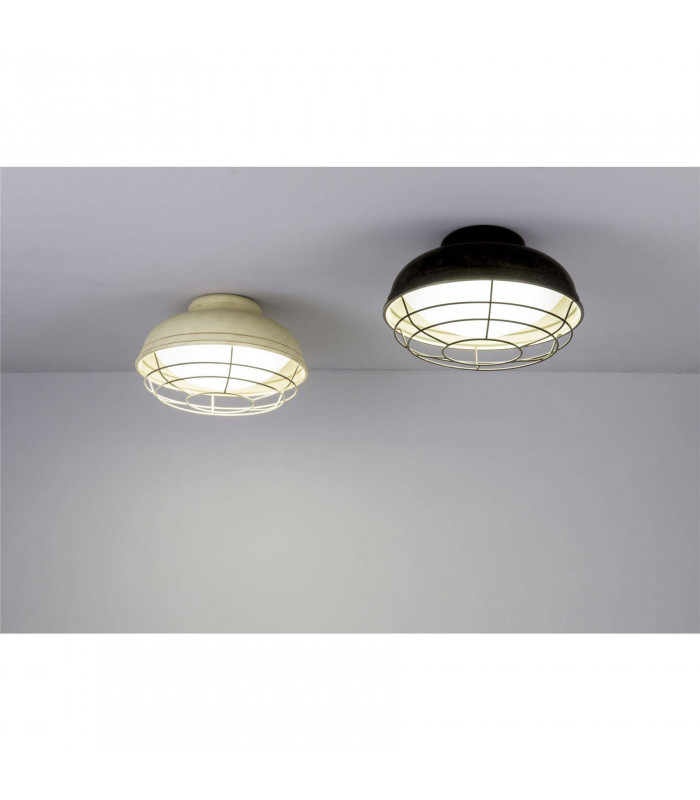 2 Light Outdoor Ceiling Light Cream IP44, E27