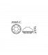 2 Light Outdoor Ceiling Light Cream IP44, E27