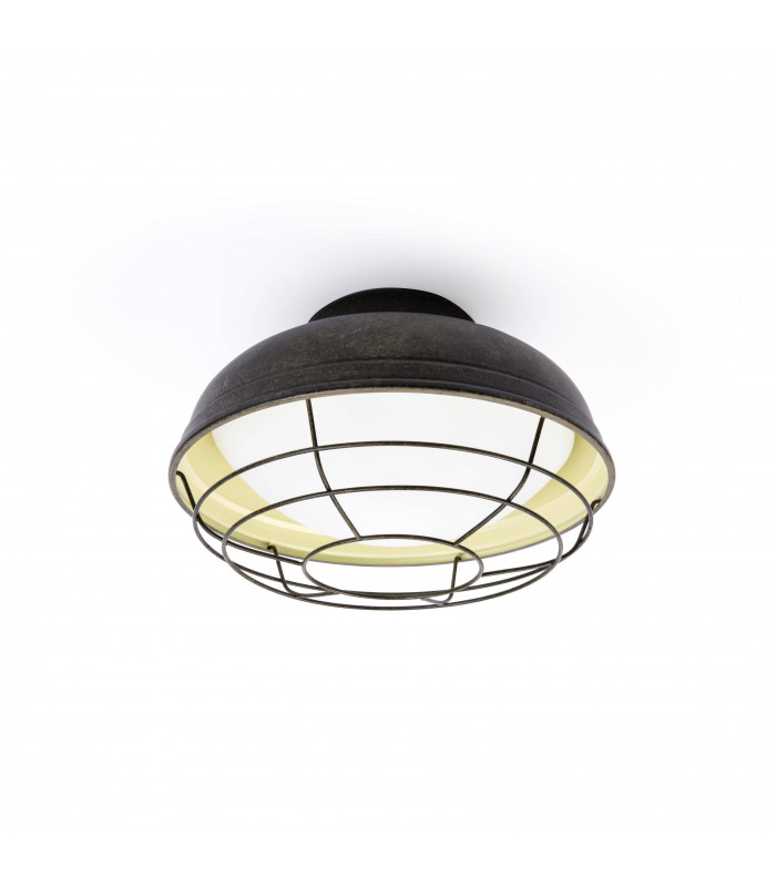 2 Light Outdoor Ceiling Light Brown IP44, E27