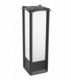 1 Light Outdoor Bollard Light Urban Grey IP44