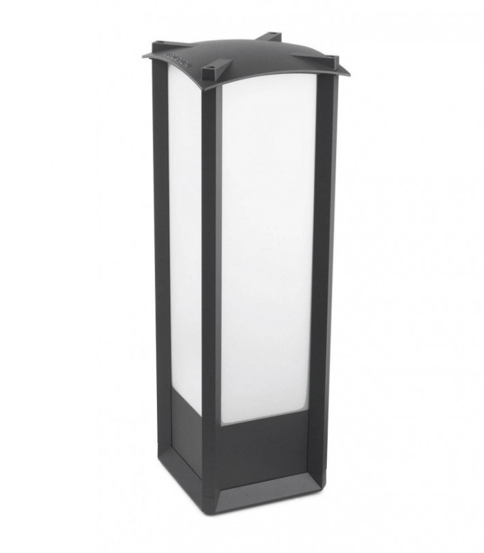 1 Light Outdoor Bollard Light Urban Grey IP44
