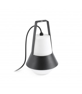1 Light Outdoor Table Lamp White, Black IP54, E27