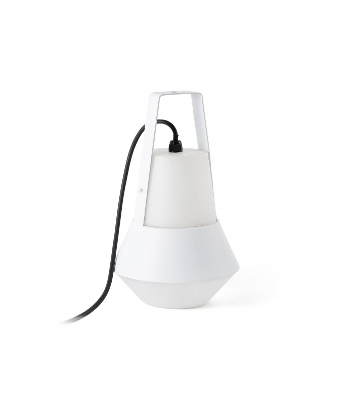 1 Light Outdoor Table Lamp White IP54, E27