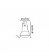 1 Light Outdoor Table Lamp White IP54, E27