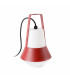 1 Light Outdoor Table Lamp White, Red IP54, E27