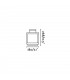 LED Outdoor Lamp Dark Grey, Clear IP54