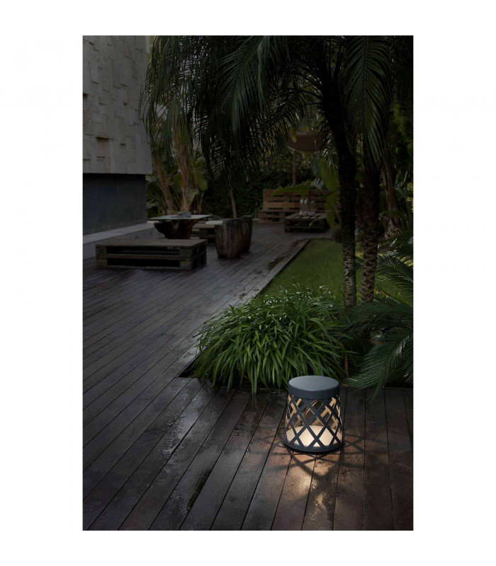 LED Outdoor Pedestal Light Dark Grey IP65
