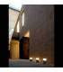 1 Light Outdoor Bollard Pedestal Light White, Dark Grey IP44, E27