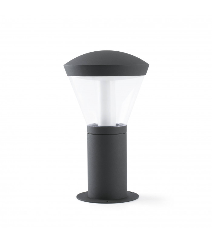 LED Outdoor Pedestal Light White, Dark Grey IP65