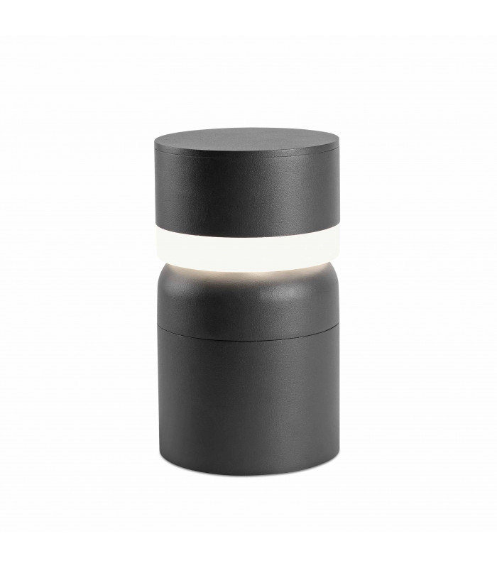 LED Outdoor Pedestal Light White, Dark Grey IP54