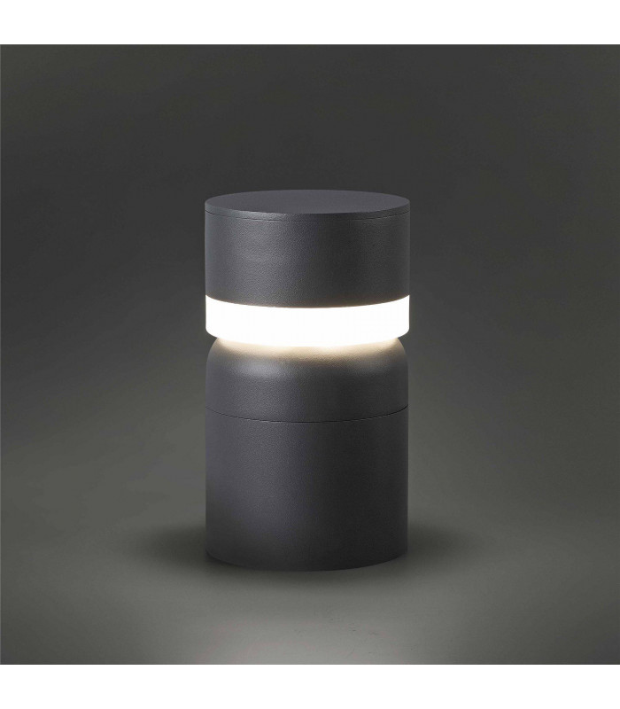 LED Outdoor Pedestal Light White, Dark Grey IP54