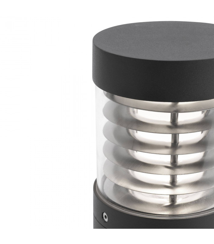 LED Outdoor Pedestal Light Dark Grey IP54