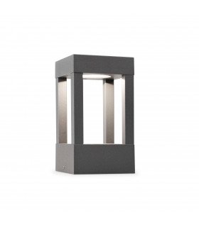 LED Outdoor Pedestal Light Dark Grey IP54