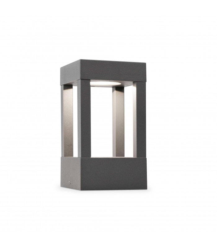 LED Outdoor Pedestal Light Dark Grey IP54