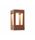LED Outdoor Pedestal Light Rust Brown IP54