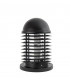 1 Light Outdoor Pedestal Light Black IP44, E27