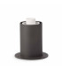 1 Light Base For Moon, Matsu, Bulb'S and Muffin Shades Dark Grey - Base Only IP44, E27