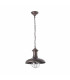 1 Light Large Outdoor Ceiling Pendant Light Clear, Rust Brown, E27