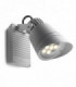 LED 1 Light Outdoor Spotlight Grey IP65