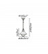 1 Light Small Outdoor Ceiling Pendant Light White, Copper, E27