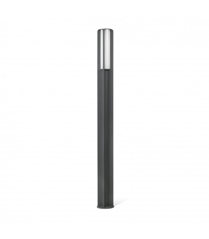 LED 4 Light Outdoor Lamp Post Dark Grey IP65