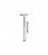 LED Outdoor Lamp Post Dark Grey IP54