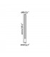 LED Outdoor Lamp Post Dark Grey IP54