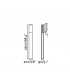 LED Outdoor Lamp Post Dark Grey IP65