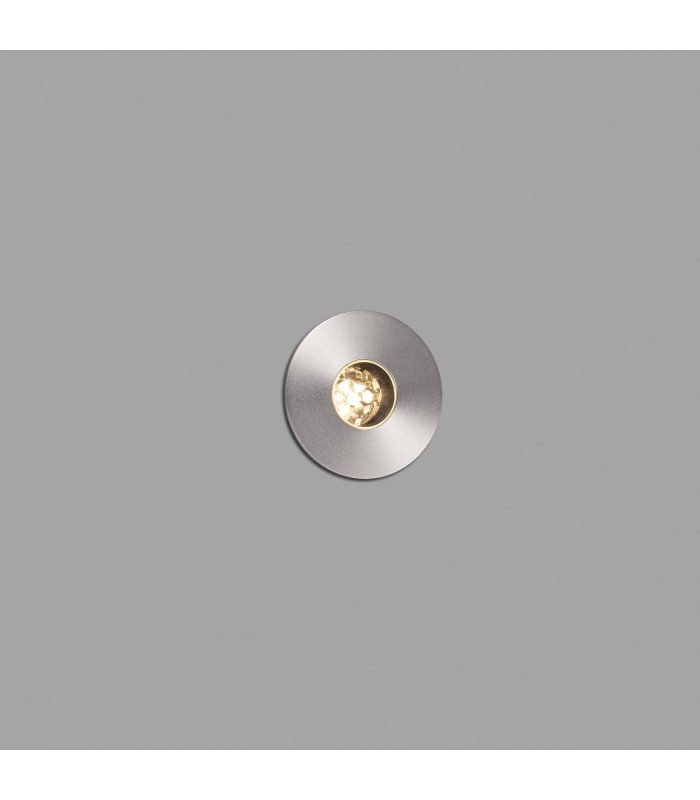 LED Small Outdoor In Ground Recessed Spotlight Matt Nickel IP67