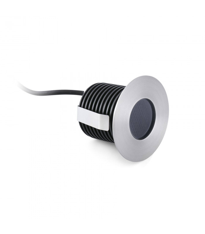 LED Medium Outdoor In Ground Recessed Spotlight Matt Nickel IP67