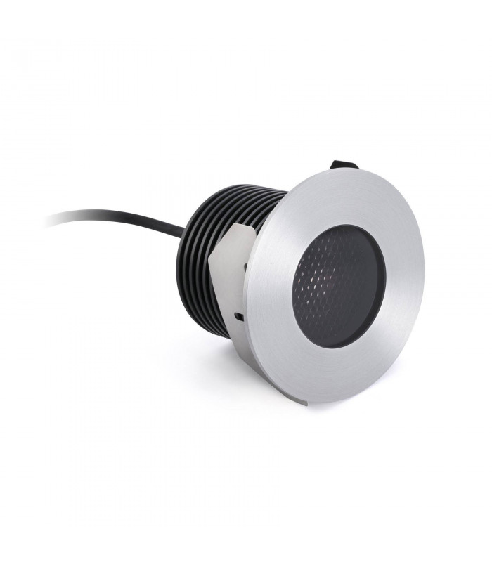 LED Large Outdoor In Ground Recessed Spotlight Matt Nickel IP67