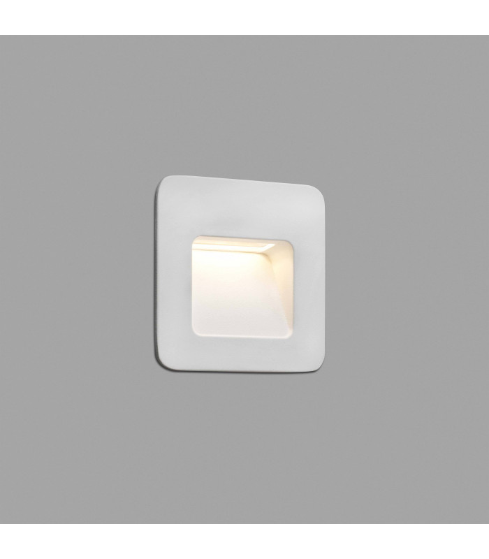 LED Outdoor Recessed Wall Light White IP44