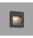 LED Outdoor Recessed Wall Light Dark Grey IP44