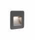 LED Outdoor Recessed Wall Light Dark Grey IP44