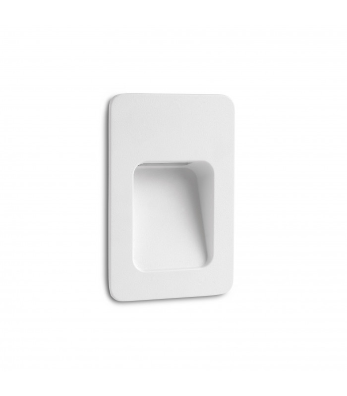 LED Outdoor Recessed Wall Light White IP44