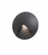 LED Outdoor Recessed Wall Light Dark Grey IP44